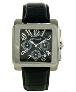 Pierre Cardin Men's Chrono Black Dial Strap Watch
