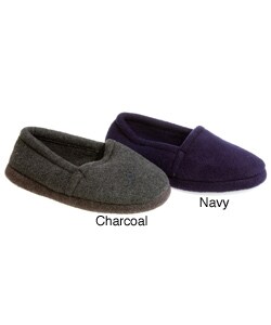 Fireside Casuals Men's Fleece Memory Foam Slippers