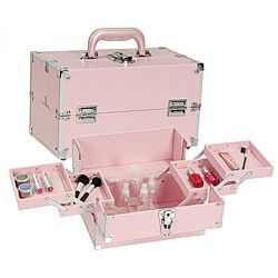 Seya Pink Makeup Train Case