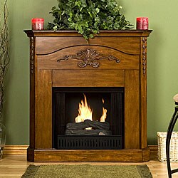 Concord Mahogany Gel Fuel Fireplace