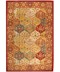 Handmade Heritage Bakhtiari Multi/ Red Wool Rug (6' x 9')