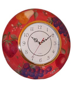 Sandy's Orchard Collection Hand-painted Wall Clock