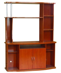 Contemporary Mahogany Entertainment Center