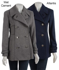 Tahari Women's Natalie Wool Blend Peacoat