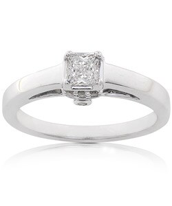 14k White Gold 1/3ct TDW Diamond Engagement Ring