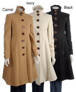 Marvin Richards Cashmere Blend Stand Collar Coat
