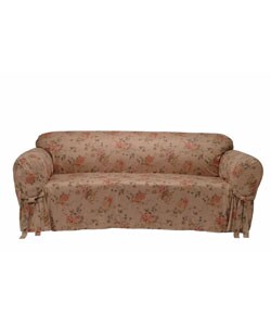 Ultimate Suede Floral Print Chair Slipcover