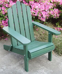 Green Adirondack Lawn Chair