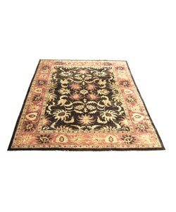 Afghan Vegetable-Dyed Brown/ Peach Rug (12'10 x 16'4)
