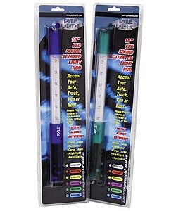 Pyle 10-inch White LED Sound Activated Light Rod
