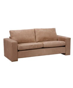 Kennedy Mocha Microfiber Tuxedo Sofa
