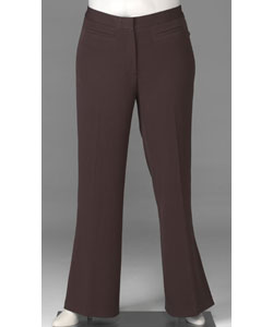 Reality Plus Women's Plus Size Flat-front Dress Pants