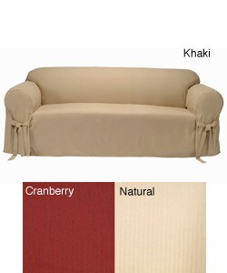 Herringbone Loveseat Slipcover