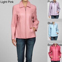 Liz Claiborne Leather Scuba Jacket