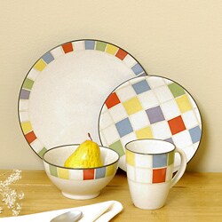 Noritake Checkers 16-piece Dinnerware Set