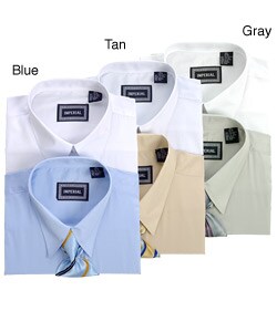 Imperial Men's Dress Shirts Plus Tie