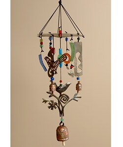 Birds of a Feather Iron and Bead Chime (India)