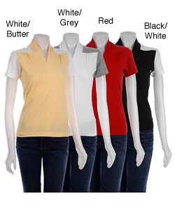 Verdina Women's Shawl Collar Polo Shirt