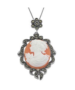 Sterling Silver Princess Cameo Necklace