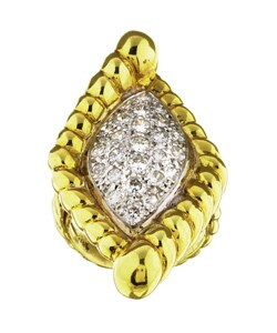 18k Gold 1 1/4ct TDW Diamond Estate Cocktail Ring (I, SI1)