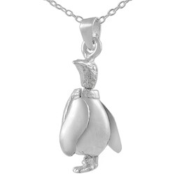 Sterling Silver Movable Penguin Pendant