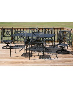 Monte Carlo Black 7-piece Patio Dining Furniture Set