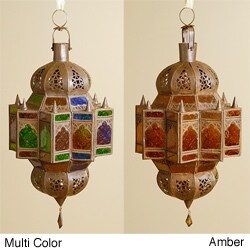 Moroccan Wired Hanging Glass Lantern (Morocco)
