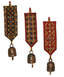Mirrorwork Hanging Bell (India)
