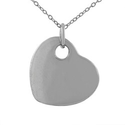 Sterling Silver Solid Some Heart Necklace