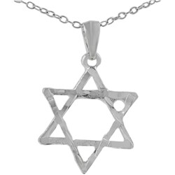 Sterling Silver Star of David Necklace