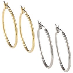 Michele Mies Goldtone Hoop Earrings