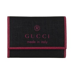 Gucci Small Black/ Pink PVC Tri-fold Wallet