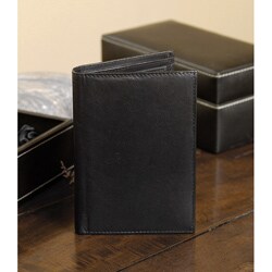Black Leather Passport Cover