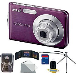 Nikon Coolpix S210 8.1MP Plum Digital Camera (Refurbished)