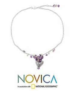 'The Secret of Love' Pearl and Amethyst Choker (Thailand)