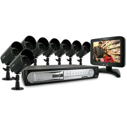 Web Ready DVR Security System with LCD