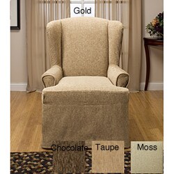 Chenille Supreme Wing Slipcover