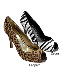 Anne Michelle by Journee Animal Print Pumps