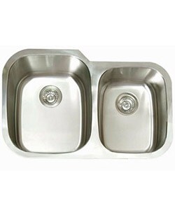 DeNovo Double Oval Stainless Steel Kitchen Sink