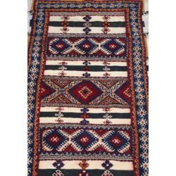 Tetouan Wool Area Rug 6'7 x 3'3 (Morocco)