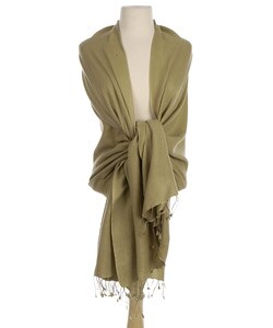 Himalaya Trading Co. Olive Pashmina Wrap