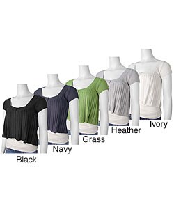 Ci Sono by Adi Cap Sleeve Baby Doll Sweater