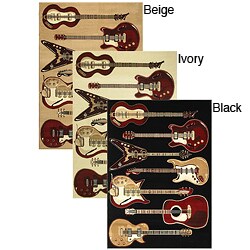 Olefin Virginia Guitar Rug (5'5 x 7'7)