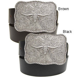 BT Changeable Buckle Men's Leather Belt