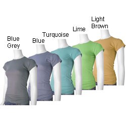 Cotton Phase Junior's Cap Sleeve Solice T-shirt