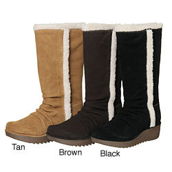 MIA Women's 'Snowflake' Suede Wedge Boots