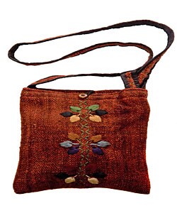 Bordado Handmade Large Red Handbag (Guatemala)
