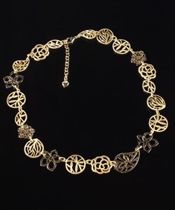 Carolee Floral Link Necklace
