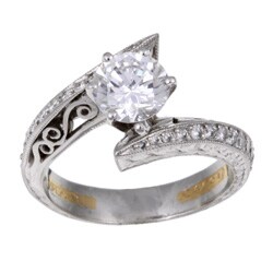 Tacori Platinum 3/8ct TDW Diamond Engagement Ring (G, VS)