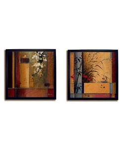 Li-Leger Framed Summer Blossom Canvas Art Set